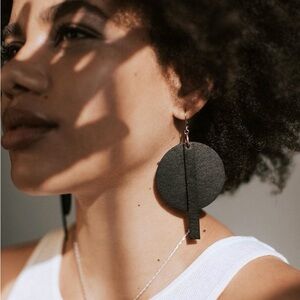 Chic Black Statement Earrings
